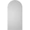 Ekena Millwork Round Top Surface Mount PVC Gable Vent w/ 2"W x 2"P Brickmould Sill Frame, 12"W x 24"H GVPRT12X2403SN - alternate 4